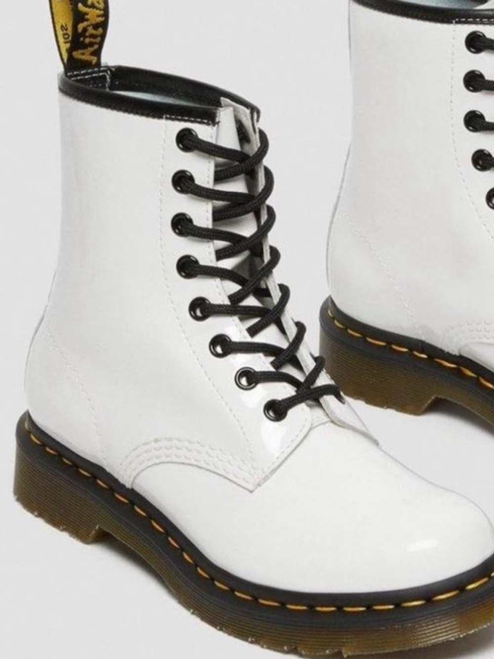 Doc Dr. Marten’s White Combat Boots Size 5 woman’s